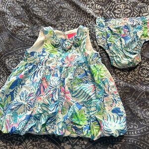 VGUC Lilly Pulitzer baby bubble dress size 12-18 months